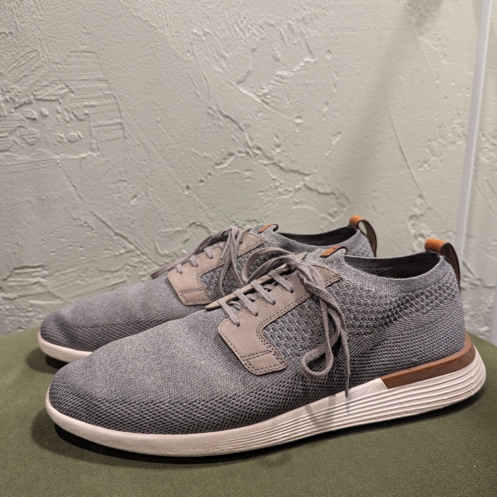 Wolf & Shepherd Mens Grey Swift Knit Sneaker Shoes Comfy Casual Minimalist Basic